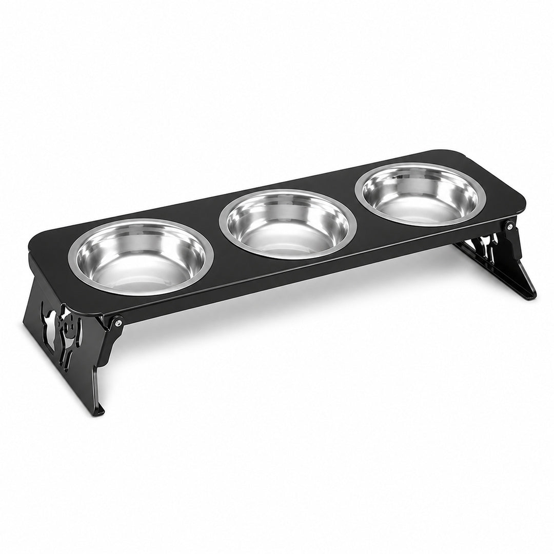 Comedouro Elevado Metalizado para Pets
