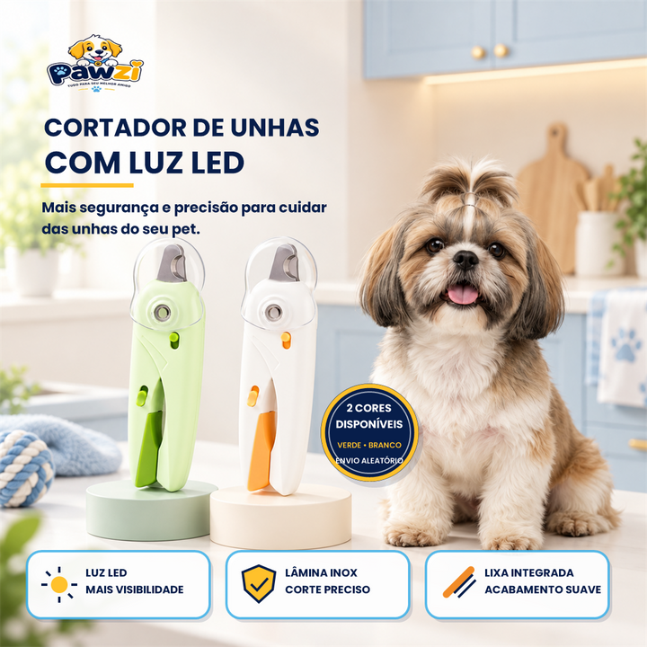 Cortador de Unhas com Luz Led para pets