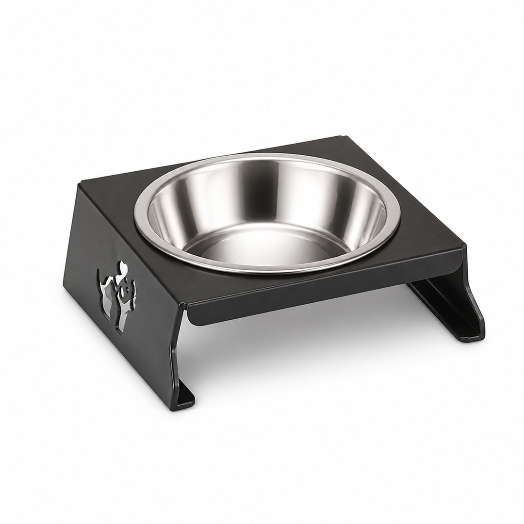 Comedouro Elevado Metalizado para Pets