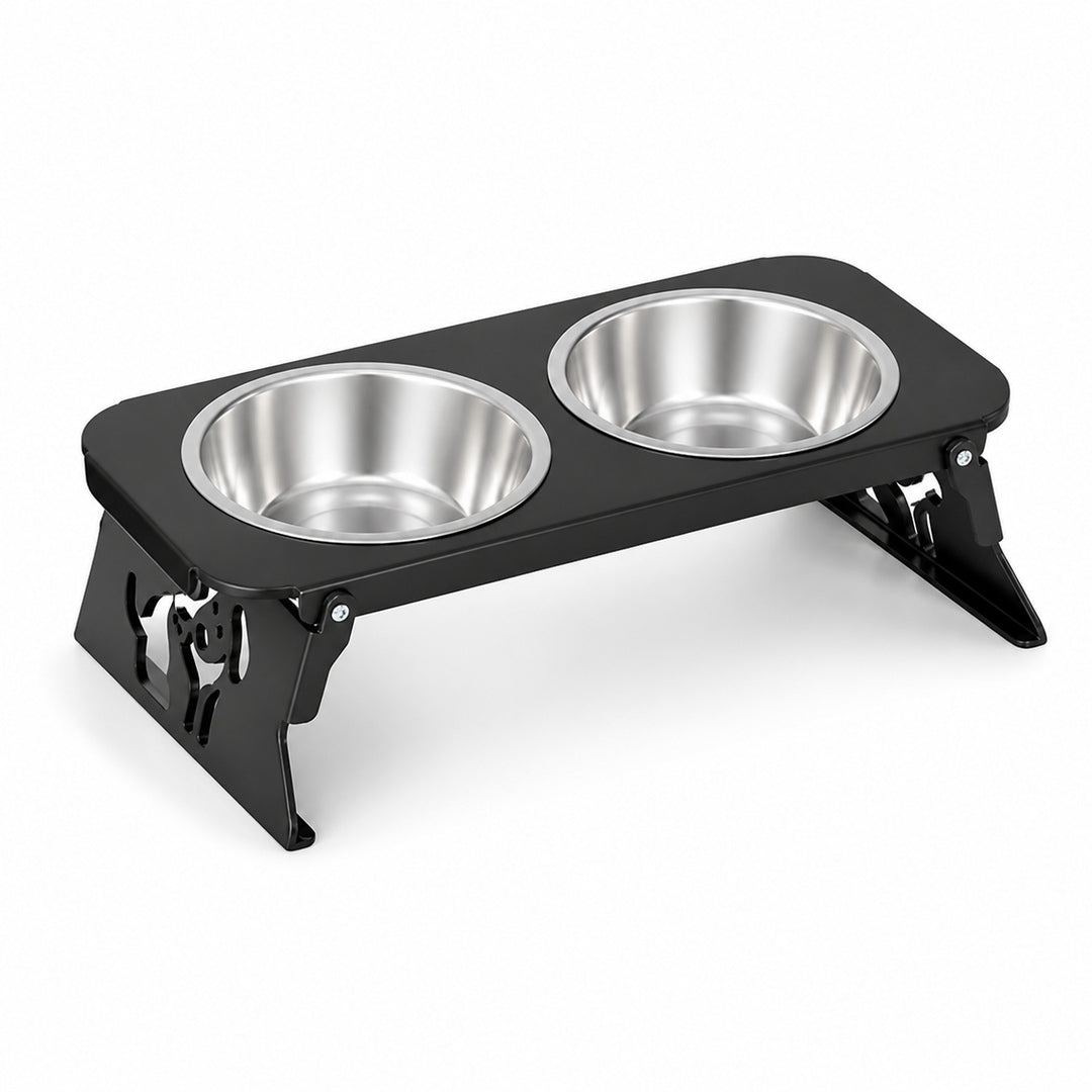 Comedouro Elevado Metalizado para Pets