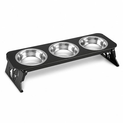 Comedouro Elevado Metalizado para Pets