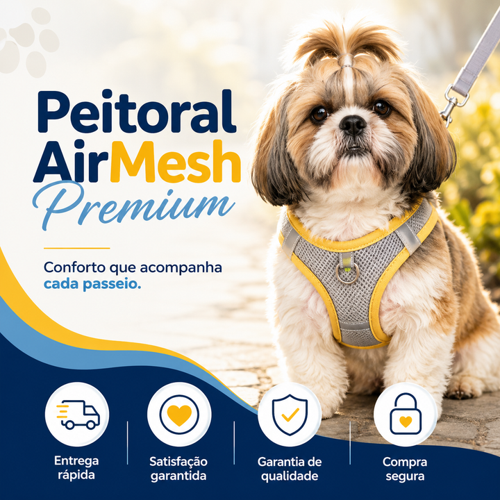 Colete Peitoral para Cães - Air Mesh™
