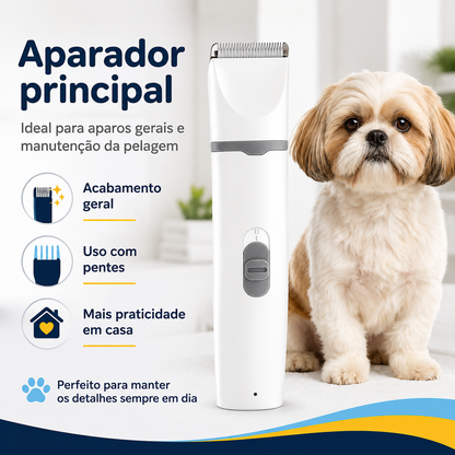 Aparador de Pelos para Cães - 4 em 1