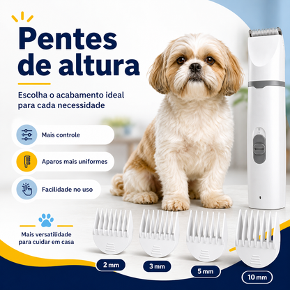 Aparador de Pelos para Cães - 4 em 1