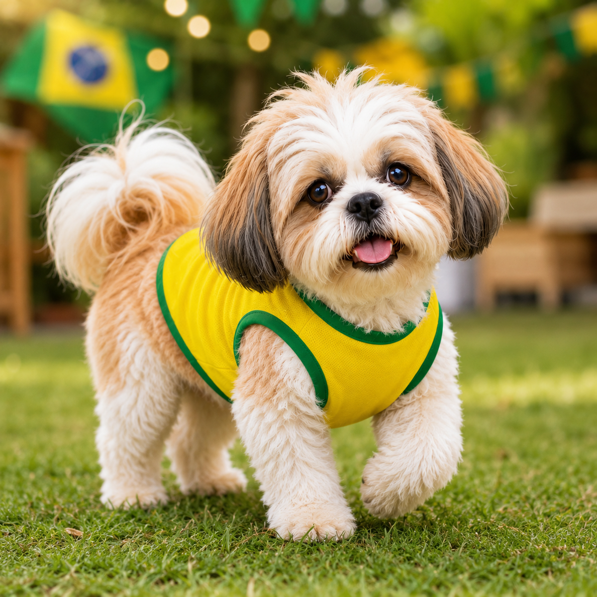 Blusa da seleção Brasileira pra cães - Promoção Copa do Mundo 2026